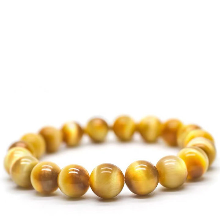 Buddha Stones Tiger Eye Bead Fortune Protection Bracelet