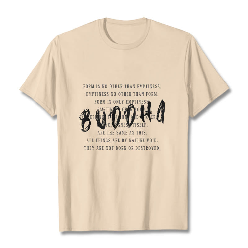 Buddha Stones Form Is No Other Than Emptiness Tee T-shirt - Bisque - 2XL - image 7