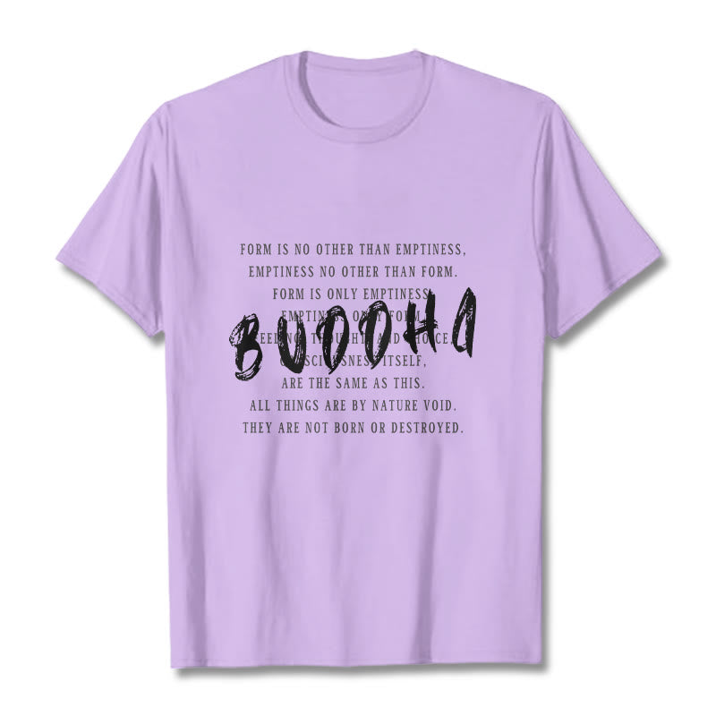 Buddha Stones Form Is No Other Than Emptiness Tee T-shirt - Plum - 2XL - image 16