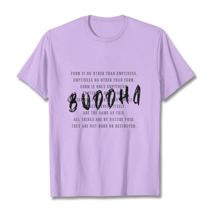 Buddha Stones Form Is No Other Than Emptiness Tee T-shirt - Plum - 2XL - image 16
