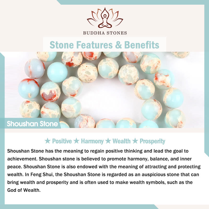 Buddha Stones Shoushan Stone Pearl Butterfly Wealth Bracelet