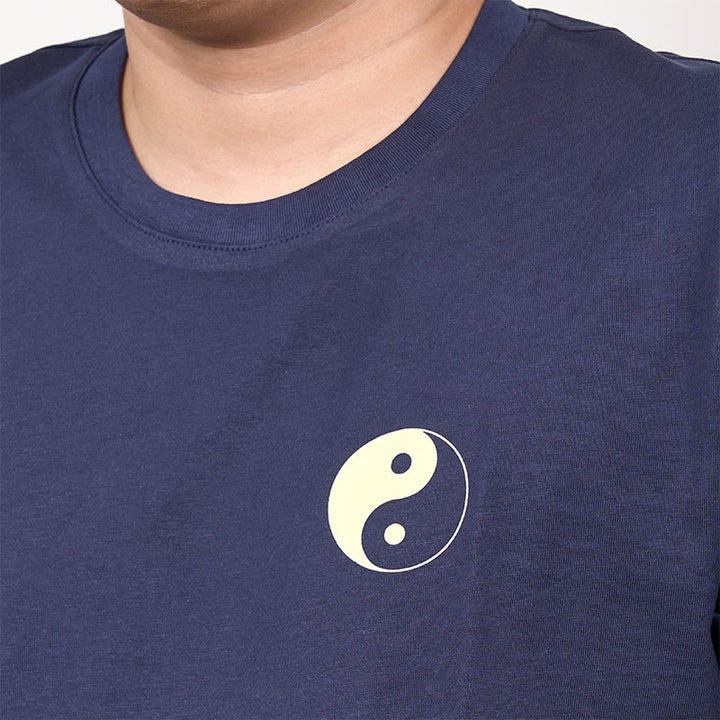 Buddha Stones Men's Summer Round Neck Short Sleeve Yin Yang Cotton T-Shirt - image 3