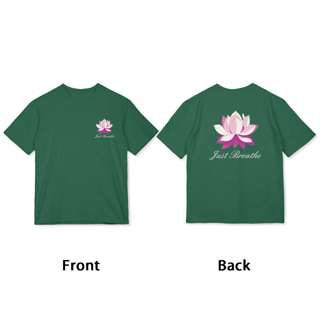 Buddha Stones Lotus Just Breathe Tee T-shirt