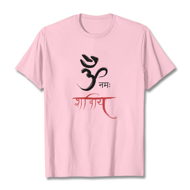 Buddha Stones OM NAMAH SHIVAYA Mantra Sanskrit Tee T-shirt