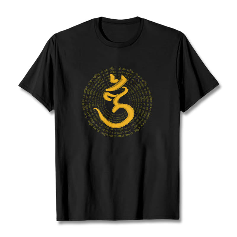 Buddha Stones 108 OM NAMAH SHIVAYA Mantra Sanskrit Tee T-shirt