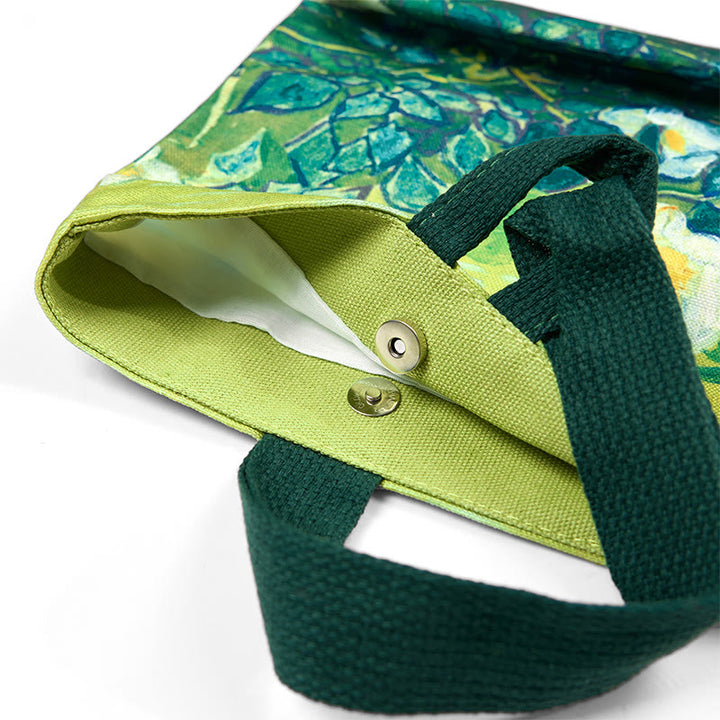 Buddha Stones Roses Canvas Handbag - image 6