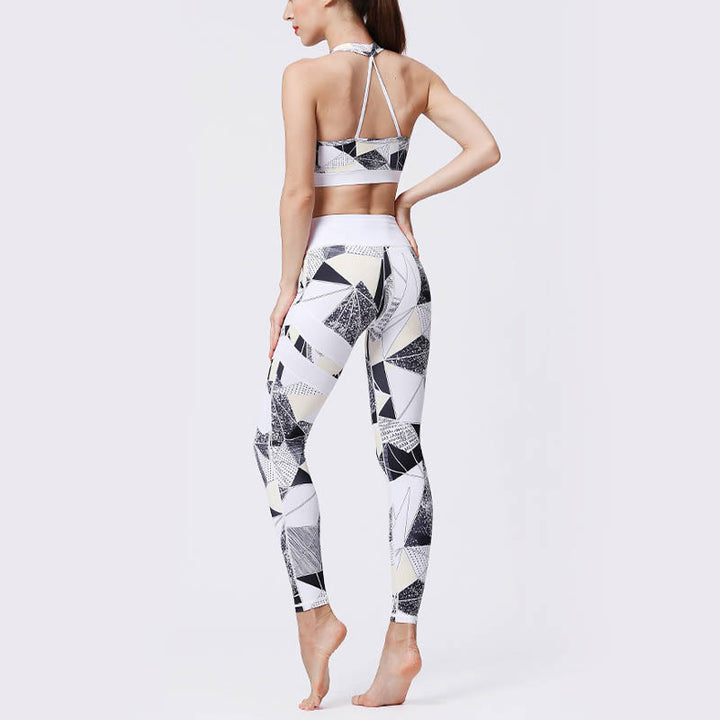 Buddha Stones Flower Petal Leaves Print Sports Exercise Fitness High Waist Leggings Women's Yoga Pants - image 45
