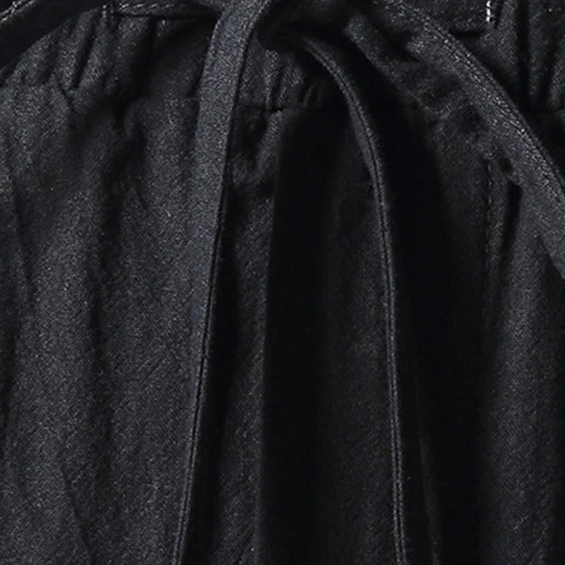 Buddha Stones Solid Color Cotton Casual Men's Harem Pants With Pockets - image 3