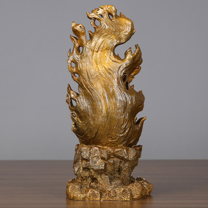 Buddha Stones Acalanatha Buddha Figurine Serenity Copper Statue Home Offering Decoration - image 2