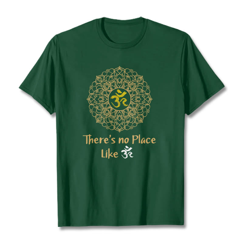 Buddha Stones There Is No Place Like Lotus Tee T-shirt - Forest Green - 2XL - image 1