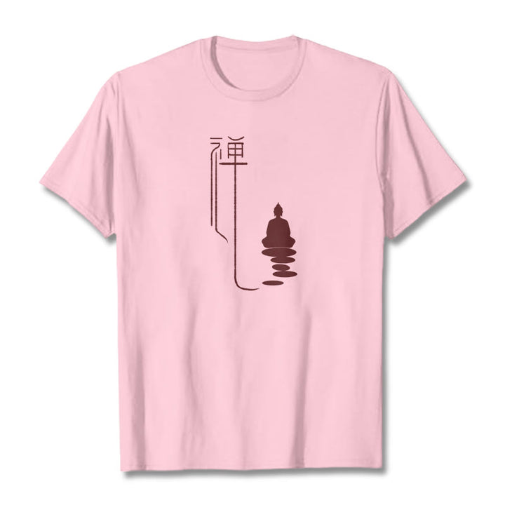 Buddha Stones Zen Buddha Tee T-shirt - Light Pink - 2XL - image 12