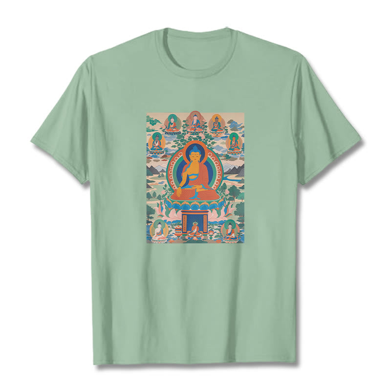 Buddha Stones The Medicine Buddha Sutra Transformed Into Art Tee T-shirt