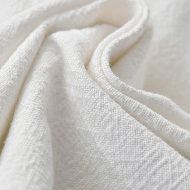 Buddha Stones Plain Color Ramie Linen Cotton Pants With Pockets - image 32