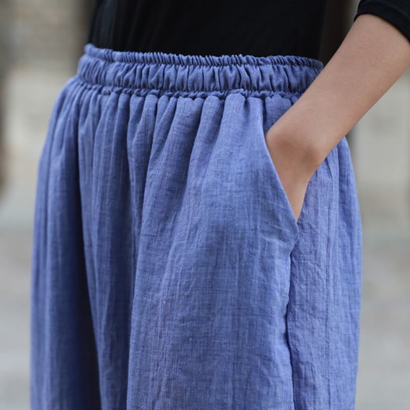 Buddha Stones Casual Summer Women's Cotton Pants With Pockets - image 30