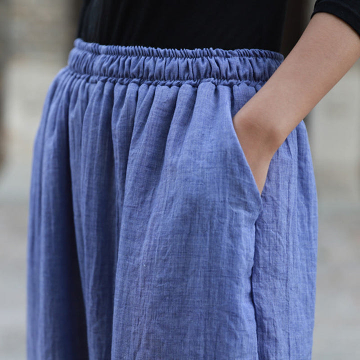 Buddha Stones Casual Summer Women's Cotton Pants With Pockets - image 30