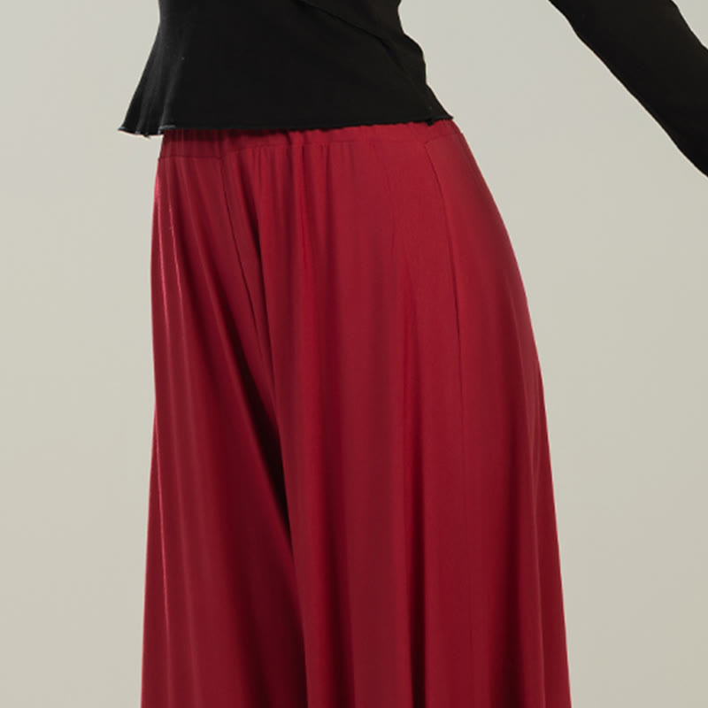 Buddha Stones Plain Color Modal Dance Yoga Breathable Pants - image 7