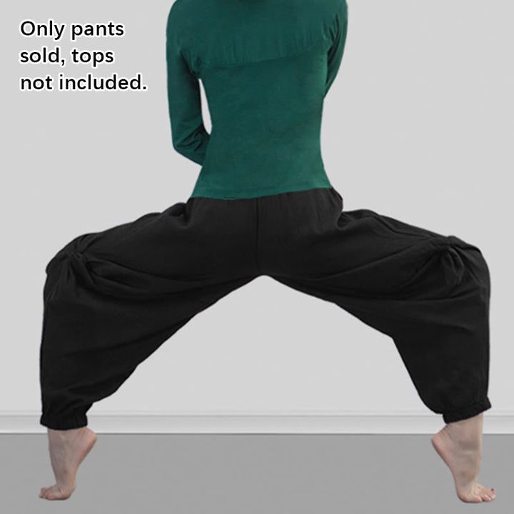 Buddha Stones Plain Color Modal Dance Yoga Breathable Pants - image 22