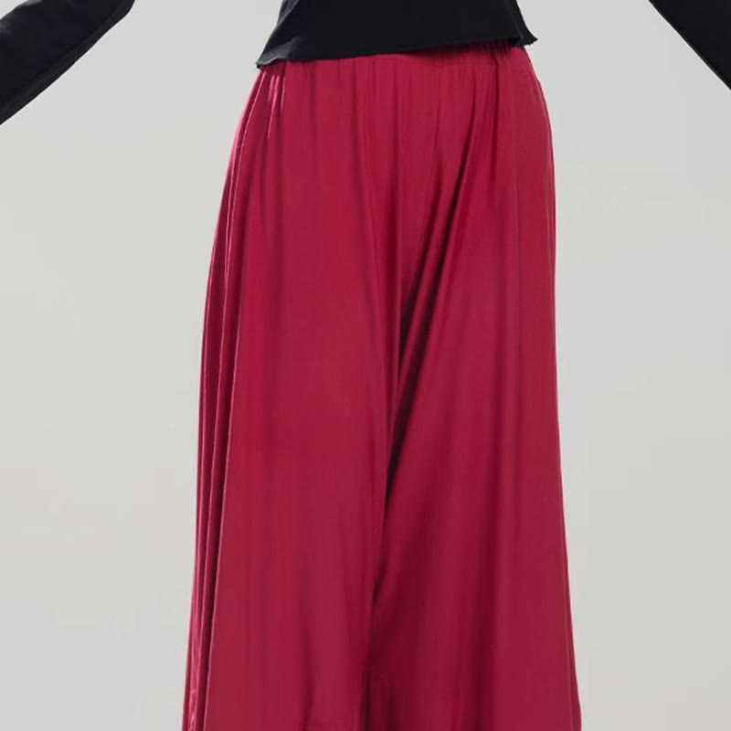 Buddha Stones Plain Color Modal Dance Yoga Breathable Pants - image 10