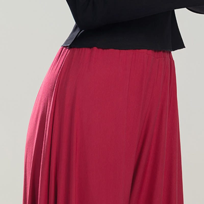 Buddha Stones Plain Color Modal Dance Yoga Breathable Pants - image 8