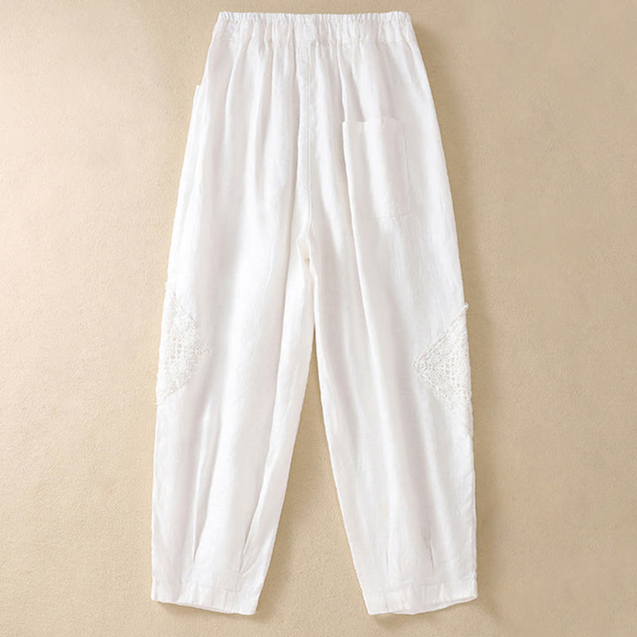 Buddha Stones Summer Women's Drawstring Harem Pants With Pockets - image 5