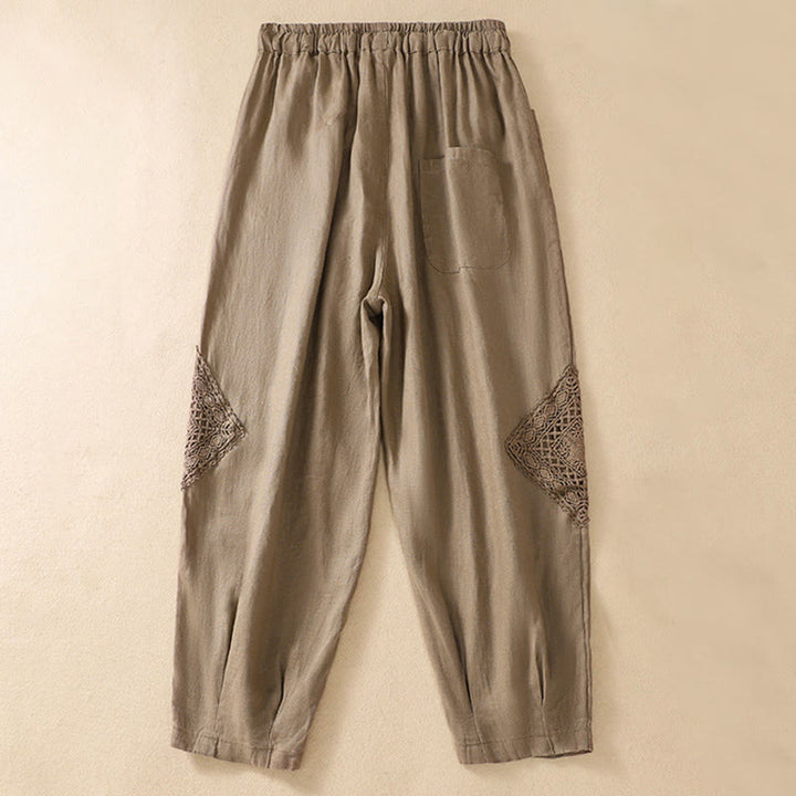 Buddha Stones Summer Women's Drawstring Harem Pants With Pockets - image 3