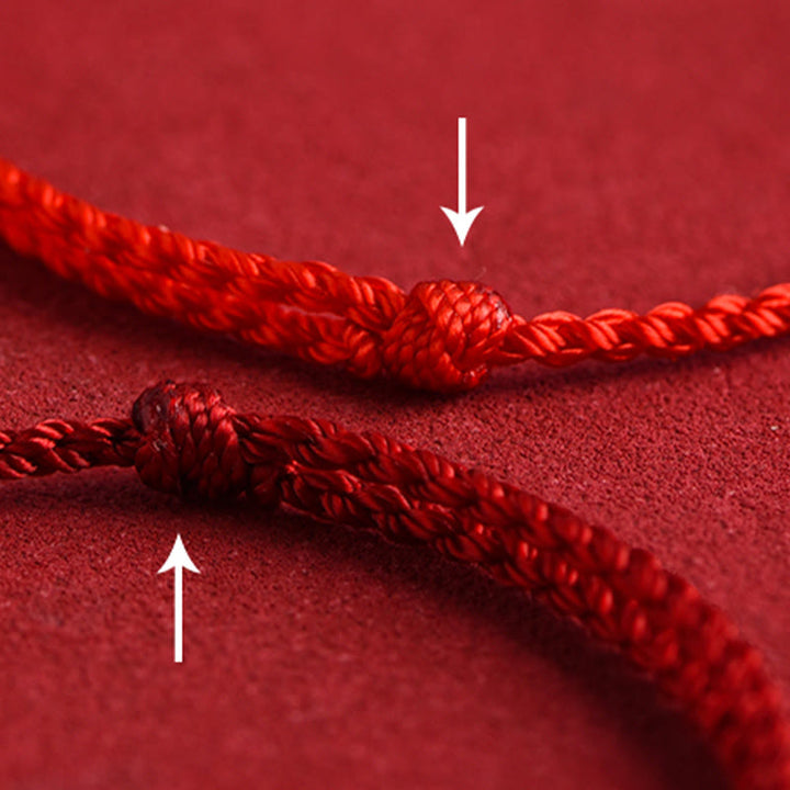 Buddha Stones 999 Gold Chinese Lock Charm Fu Character Protection Handmade Rope Bracelet - image 15