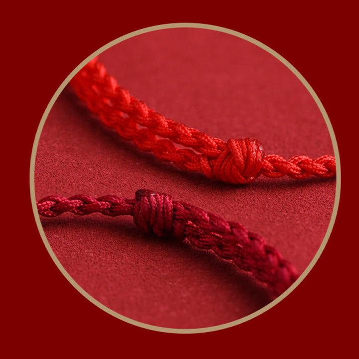 Buddha Stones Handmade 999 Sterling Silver Om Mani Padme Hum Heart Sutra Carved Luck Rope Bracelet Anklet - image 20