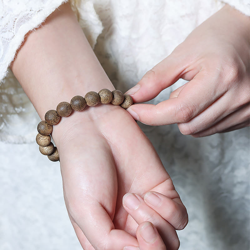 Buddha Stones Natural Brunei Texture Agarwood Strength Bracelet