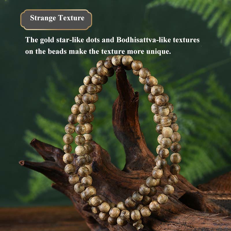 Buddha Stones 108 Mala Beads Hoi An Agarwood Ward Off Evil Spirits Bracelet