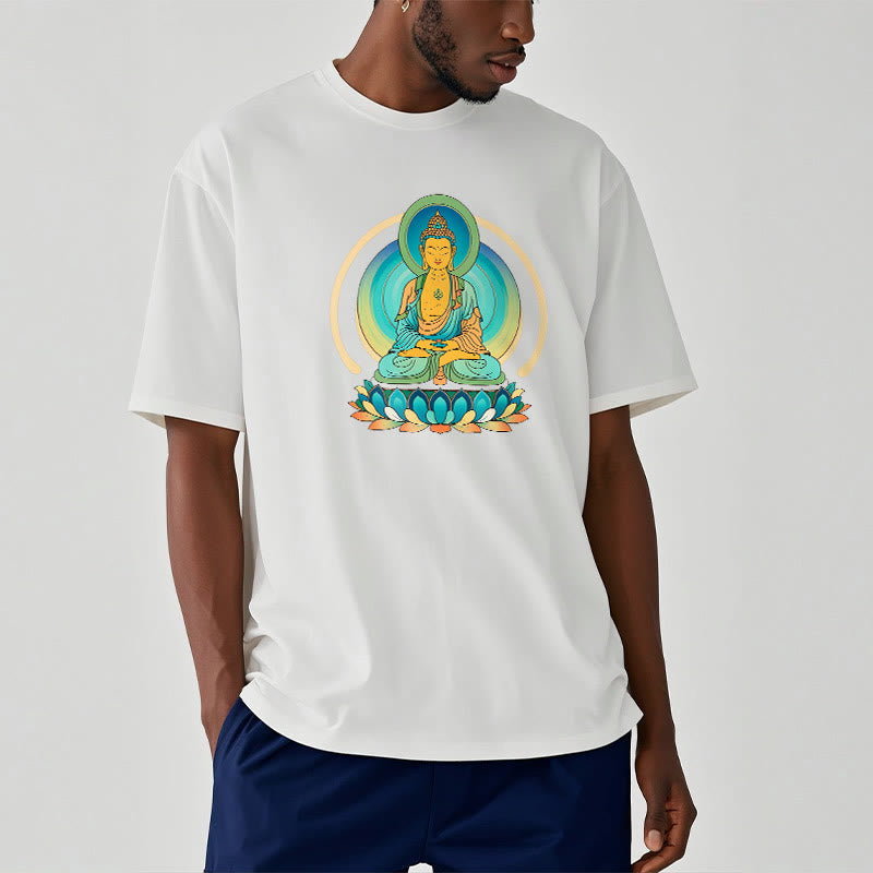 Buddha Stones Lotus Buddha Tee T-shirt - image 4