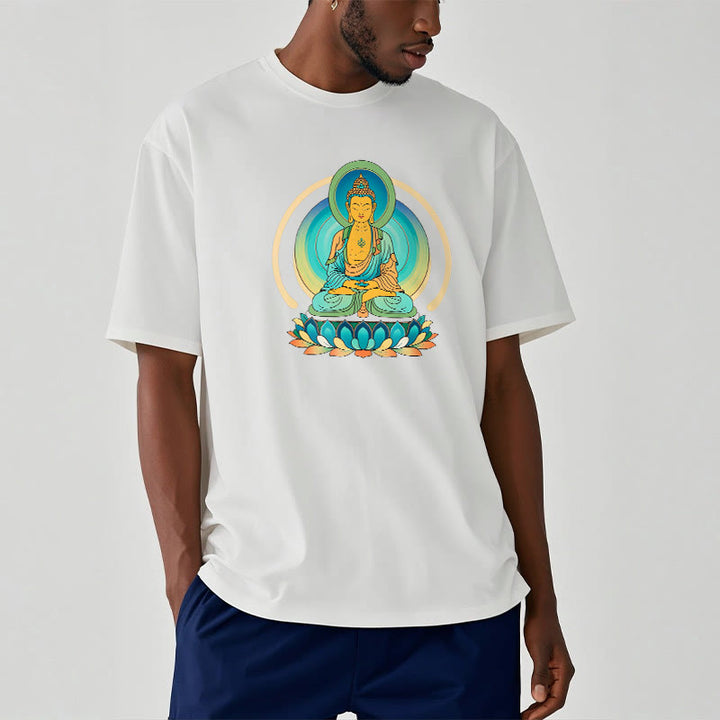 Buddha Stones Lotus Buddha Tee T-shirt - image 4