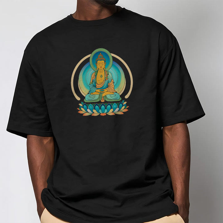 Buddha Stones Lotus Buddha Tee T-shirt - image 7