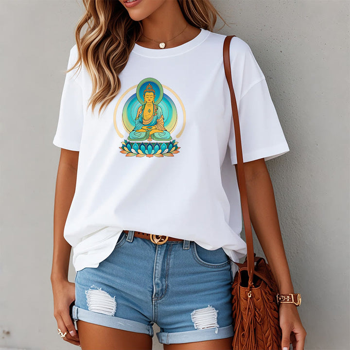 Buddha Stones Lotus Buddha Tee T-shirt - image 5
