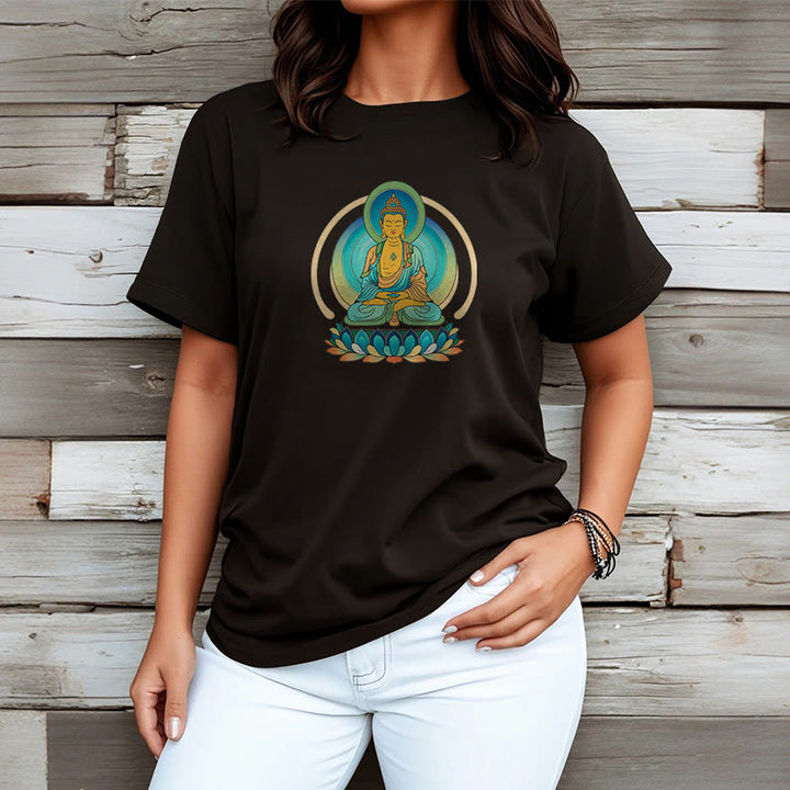 Buddha Stones Lotus Buddha Tee T-shirt - image 9