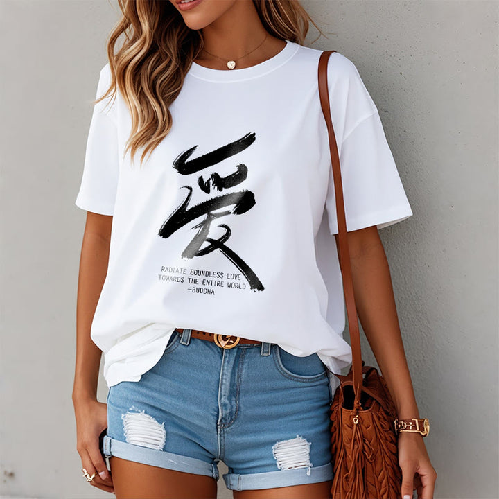 Buddha Stones Ai Radiate Boundless Love Towards The Entire World Tee T-shirt - image 11