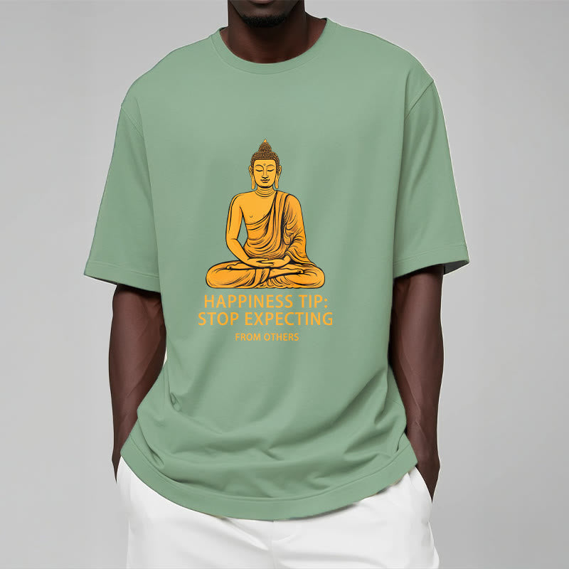 Buddha Stones Stop Expecting From others Buddha Tee T-shirt