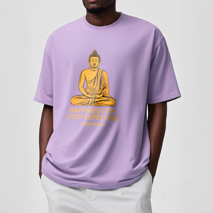 Buddha Stones Stop Expecting From others Buddha Tee T-shirt