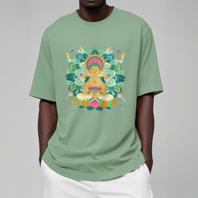 Buddha Stones Butterfly Lotus Buddha-Inspired Tee T-shirt - image 15