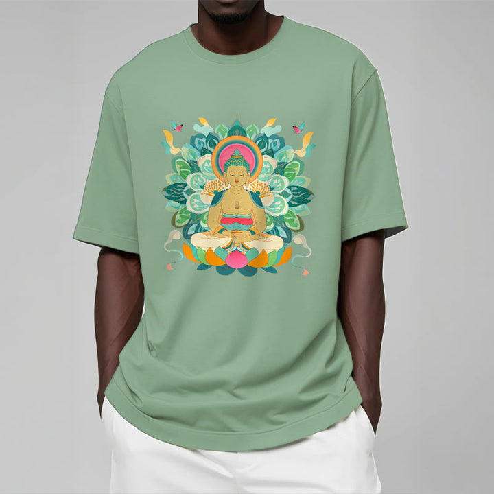 Buddha Stones Butterfly Lotus Buddha-Inspired Tee T-shirt - image 15