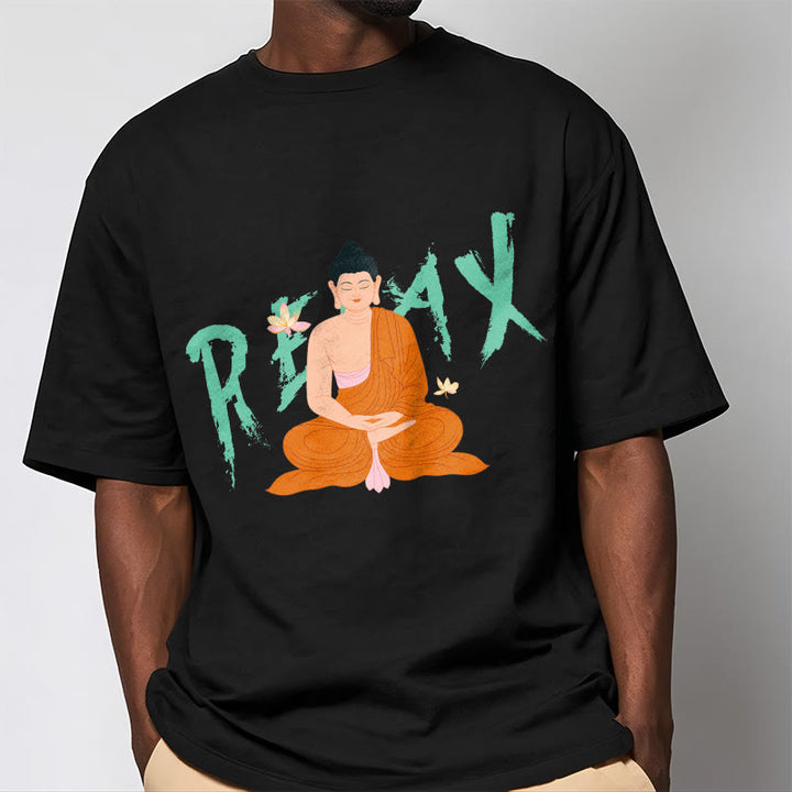 Buddha Stones RELAX Lotus Buddha Tee T-shirt - image 2