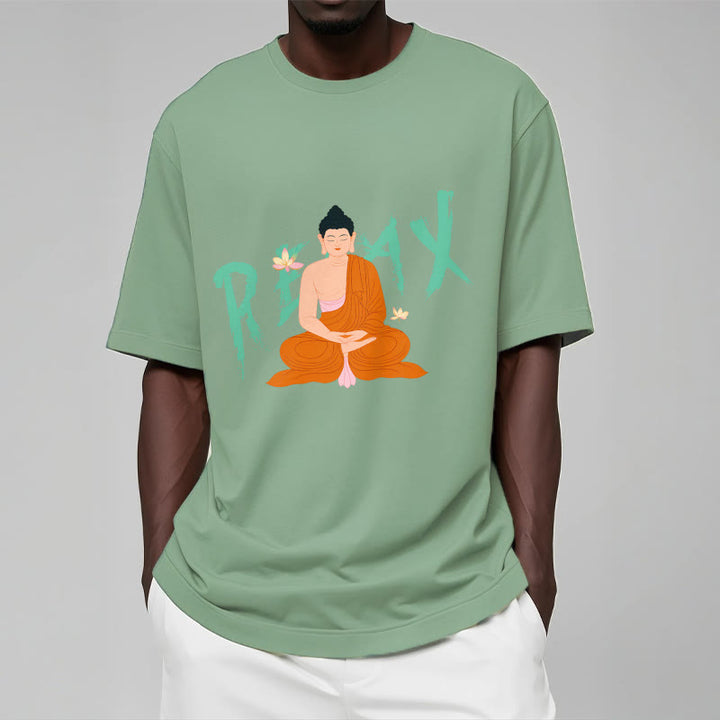 Buddha Stones RELAX Lotus Buddha Tee T-shirt - image 15