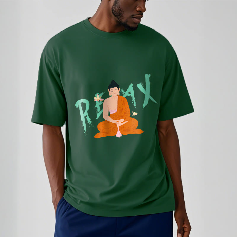 Buddha Stones RELAX Lotus Buddha Tee T-shirt - image 11