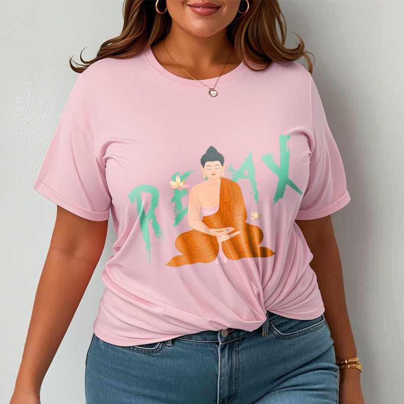 Buddha Stones RELAX Lotus Buddha Tee T-shirt - image 13