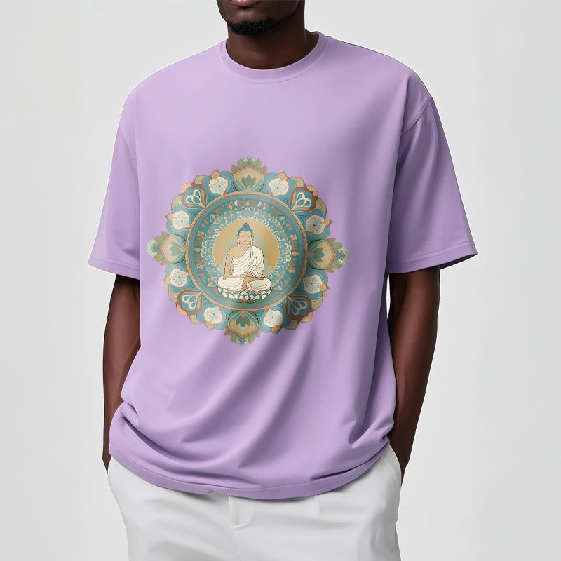 Buddha Stones Mandala Flower Buddha Tee T-shirt - image 17
