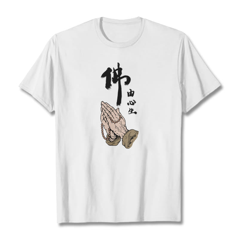 Buddha Stones Praying Tee T-shirt