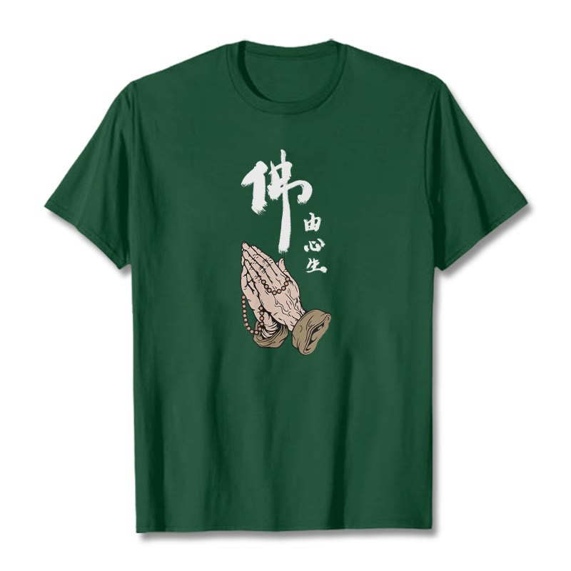 Buddha Stones Praying Tee T-shirt