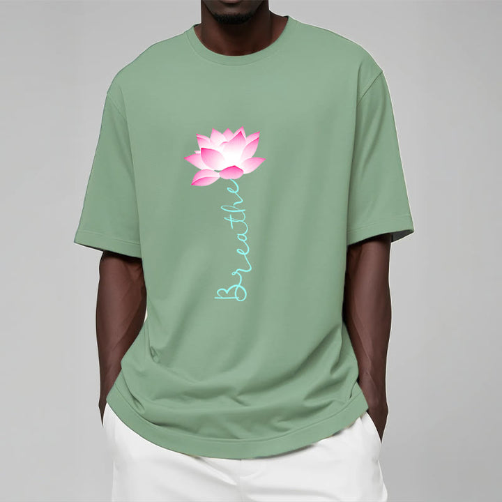 Buddha Stones BREATHE Lotus Tee T-shirt