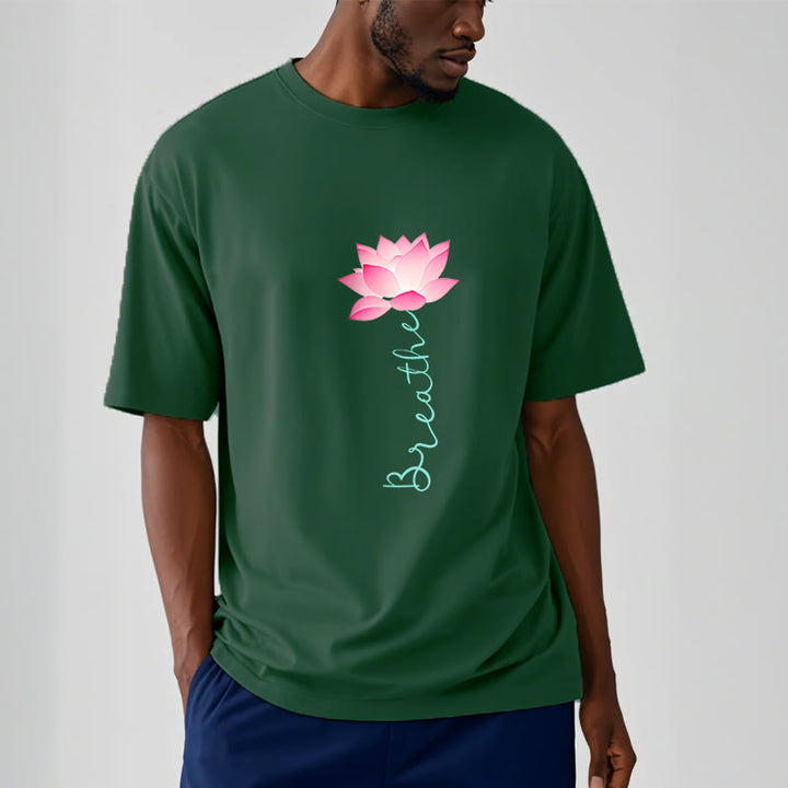 Buddha Stones BREATHE Lotus Tee T-shirt