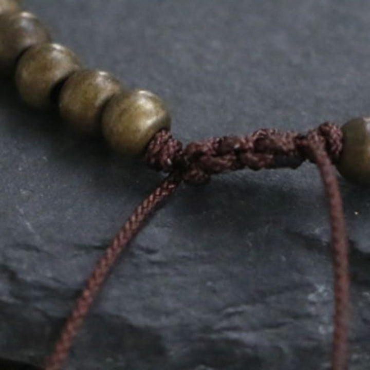 Buddha Stones Copper Brass Beads Balance Wealth Simple Bracelet