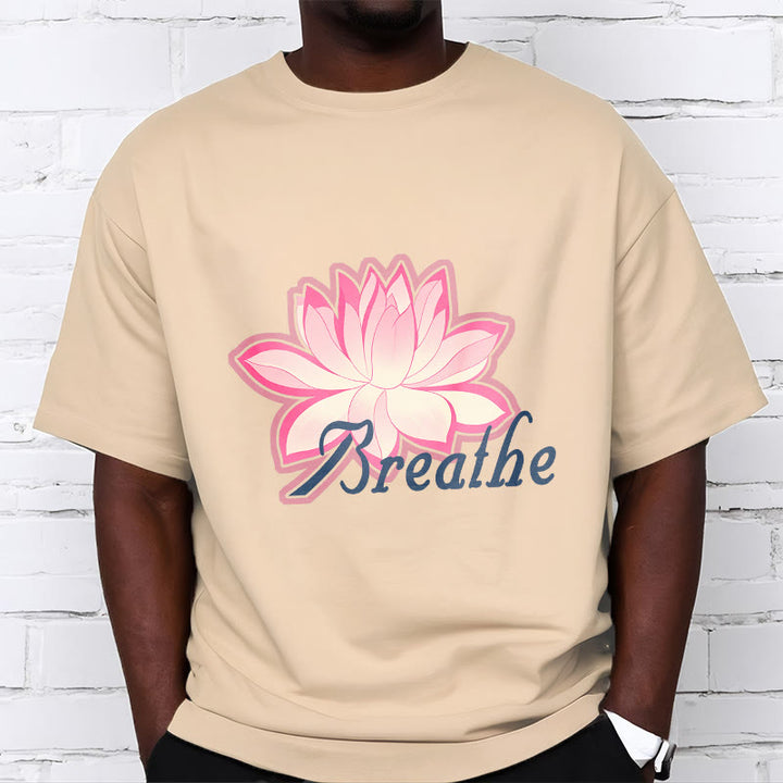 Buddha Stones BREATHE Lotus Flower Tee T-shirt - image 9